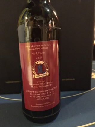 Anlässlich des Lutherjahres herausgebrachte limitierte Bierflasche der Braumanufaktur Görlitz Anlässlich des Lutherjahres herausgebrachte limitierte Bierflasche der Braumanufaktur Görlitz